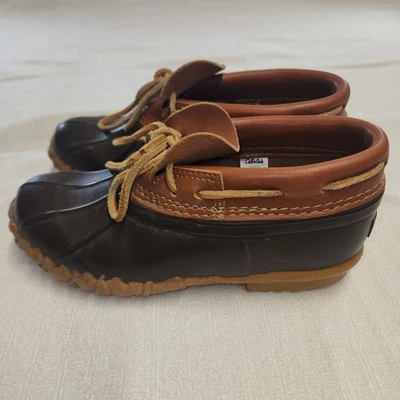 Cabela's Duck Botas Impermeables Cuero y Goma Con Cordones Marrón Talla 8  Foto 1 de 4