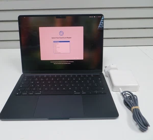 APPLE MACBOOK AIR 13" 2024 16GB RAM OS SEQUOIA 15.5 MIDNIGHT WITH CHARGER R8UWH - Picture 1 of 14