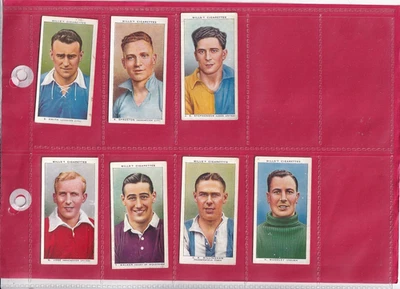 WILLS - ASSOCIATION FOOTBALLERS (NO FRAME) - 1939 - 7 CARDS - HIGH NUMBERS - Image 1 of 2