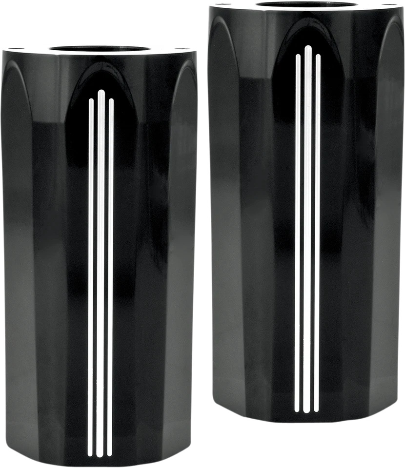 PERFORMANCE MACHINE (PM) 0208-2045-BM Fork Slider Covers - Tech - Contrast Cut Foto 1 de 3