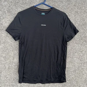 Camisa Icebreaker Para Hombre Grande Negra 125 Cool-Lite Ligera Mezcla de Lana Correr - Imagen 1 de 8