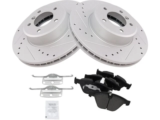 Pastilha de freio dianteiro e kit de rotor para 2008 BMW 528xi FV575HM - Imagem 1 de 1