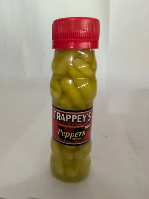 Trappey's Hot Peppers в уксусе стеклянная бутылка 4,5 унции - Изображение 1 из 3