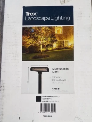 TREX ® LED MULTIFUNCTION LIGHT LANDSCAPE LIGHTING -  BLACK - BKMULTI - Image 1 of 2