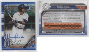 2019 Bowman Chrome Prospects HTA Choice Refractor /150 Wenceel Perez Auto