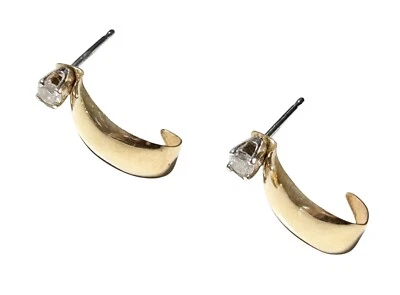 Michael Anthony Ma 14k Yellow White Gold Diamond Stud Pierced Jacket Earrings - Image 1 of 4