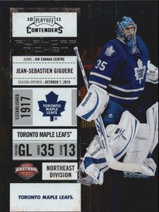 2010-11 (MAPLE LEAFS) Playoff Contenders Playoff Tickets #58 Giguere/100