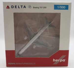 Herpa Delta Air Lines Boeing 757-200 Aircraft Model - Widget - 532600 - 1/500 - Picture 1 of 11
