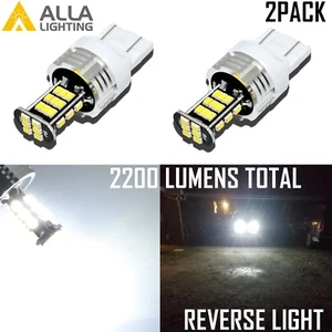 Alla Lighting 7440 30-LED Back Up Reverse Light Backup Lamp/Turn Signal,White,2x - Picture 1 of 6