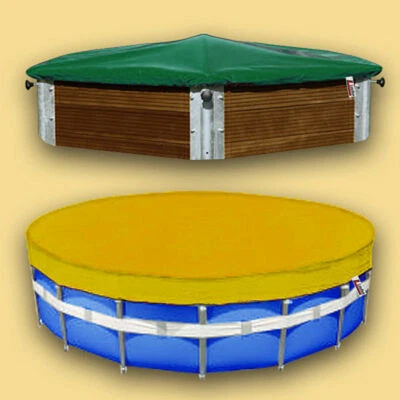Poolabdeckung Poolplane Solarplane Abdeckplane rund LKW-Planenstoff 680g - Bild 1 von 4