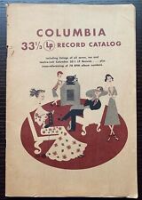 VINTAGE COLUMBIA 33 1/3 RPM LP 78 RPM RECORD CATALOG BOOK SEE SCANS