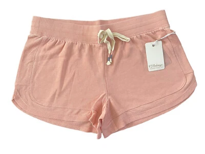 NWT PJ Salvage Medium Dusty Rose Pink thermal waffle Lounge Pajama Shorts #PQ13 - Image 1 of 4