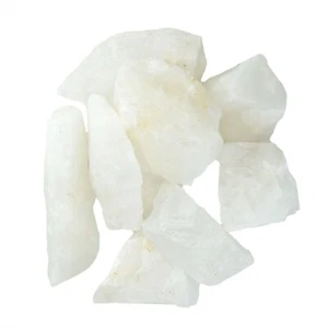 1/2 lb White Dolomite Rough Stones - Jewelry Making Craft Rocks Tumbling - Picture 1 of 9