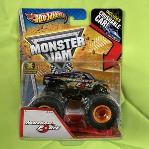 2013 Hot Wheels Monster Jam HURRICANE FORCE 1:64 CRUSHABLE CAR - Picture 1 of 2