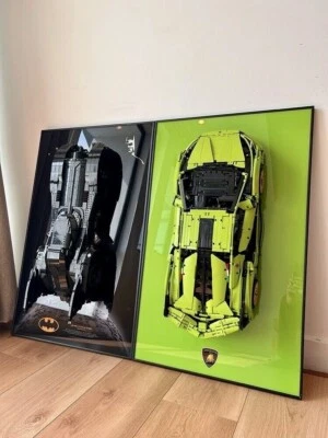 31.5" Metal Display wall mount for LEGO 76139 DC Batman 1989 Batmobile - Image 1 of 4