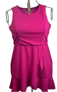 Fortune + Ivy Kleid Rüschen vorne und unten Gr. XL himbeerviolett Ärmel - Bild 1 von 8