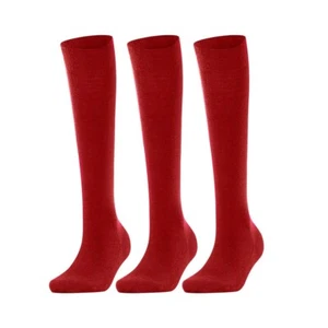 Schulsocken Mädchen kniehoch rot 6 Paar Cotton Rich - Bild 1 von 1