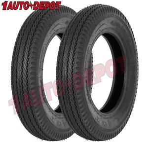 4.8-12 Boat Trailer Tires, 4.80-12 4.8x12 480-12 Load Range C, 6 Ply Set of 2 - Picture 1 of 7