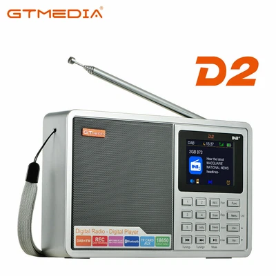 2.4'' Portable Digital DAB/FM Radio Stereo Speaker Rechargeable MP3 Radio Player - Image 1 of 4