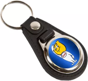 ESSO MAN Mr Drip Leather Look Key Fob Key Ring - Picture 1 of 5