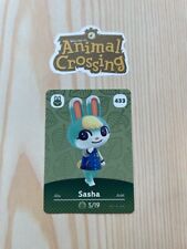Sasha #433 Animal Crossing Amiibo Card Authentic Series 5 MINT NEVER SCANNED!