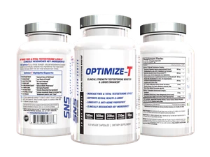 SNS Optimize-T Hardcore Natürlicher Testosteron Booster Sexualtrieb 120 Kapseln Neu - Bild 1 von 3