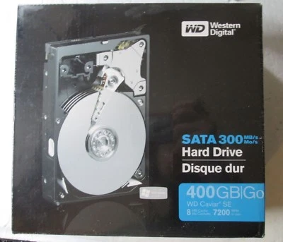 NEW: Western Digital 400GB Hard Drive SATA 300 Go WD Caviar SE (WD4000JSRTL) - Image 1 of 2