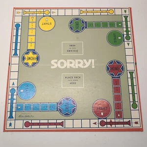 Parker Brothers Sorry Game BOARD ONLY 1972 Replacement - Picture 1 of 3