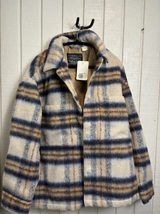 MENS LEVIS PORTOLOA WOOL POLYESTER OVERSHIRT SHACKET JACKET FLANNEL CLASSIC - Picture 1 of 4