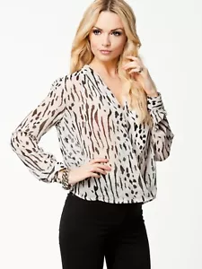 Top/camisa para mujer JM Collection talla 2X con estampado en blanco y negro - precio de venta sugerido por el fabricante £50,17 - Imagen 1 de 3