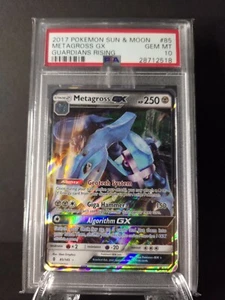 2017 Pokemon Metagross #85 Sun&Moon GX Guardians Rising PSA 10 GEM MINT Holo - Picture 1 of 2