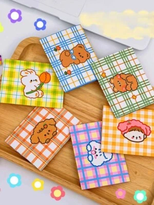 1 lindo oso kawaii conejo gato carta tarjeta papelería coreana pegatina diario regalo Foto 1 de 3