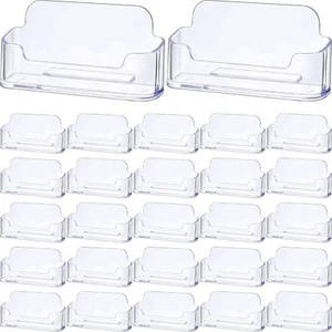 50 Pack Business Card Holder for Desk Acrylic Business Card Holder Display Clear - Picture 1 of 1