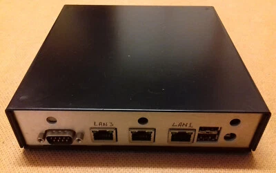 PC Engines ALIX 2D AMD Geode LX800 500MHz 256MB 3xLAN 2xUSB2 RS232 160GB HDD PSU - Image 1 of 4