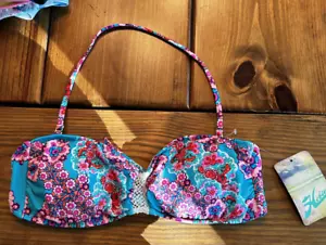 Hobie Bikini Top Damen Größe Large hübsch mit Blumenmuster gepolstert Neu mit Etikett Einzelhandel $ 44 - Bild 1 von 4