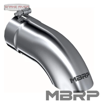MBRP 12" STAINLESS STEEL EXHAUST TIP 4" INLET 4" OUTLET TURN DOWN T5081 - Image 1 of 4