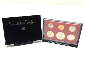 1981~S TYPE 1 UNITED STATES PROOF SET ALL SIX COINS IN OVP - Bild 1 von 5