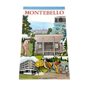 Vagabond Montebello 24 Assorted Sheets Notepad CA  Vintage print USA - Picture 1 of 7