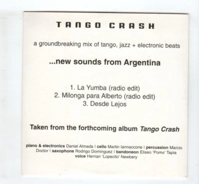 (IK694) Tango Crash, 3 track sampler - 2003 DJ CD Foto 1 de 2