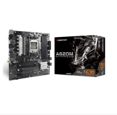 Biostar A620MP-E PRO AM5 DDR5 6000 motherboard AMD Ryzen 5 7600/r5 7700x/r7 7800 - Image 1 of 4