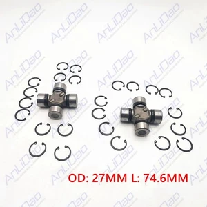 2Pcs U-Joint Alpha 1 Gen 2 Bravo Repl For 865496A01 865493A01 w Clips & Zirc New - Foto 1 di 4