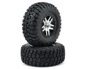 Traxxas BFGoodrich Mud TA S1 Reifen auf Split Spoke Felge Satin Chrom 12mm TRX68 - Bild 1 von 2