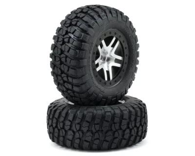 Traxxas BFGoodrich Mud TA S1 Reifen auf Split Spoke Felge Satin Chrom 12mm TRX68 - Bild 1 von 2