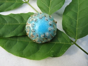 Ancienne broche émaillée - Emaux de LIMOGES - Signée SAZERAT - Picture 1 of 3