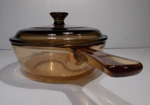Corning VISION USA Amber 0.5 Liter Sauce pan with Pyrex Lid - Picture 1 of 20