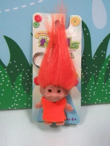 TROLL KEYCHAIN - 2" DAM Troll Doll - NEW STORE STOCK - Orange - LAST ONE - Picture 1 of 4
