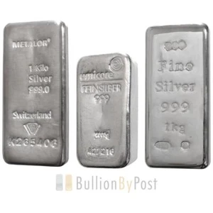 1kg Silver Bar Second Hand - Picture 1 of 1