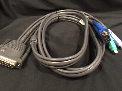 2L-1601P, ATEN PS2 6’ / 1.8M Computer To Master View KVM Switch CS-128 Cable New - Image 1 of 4