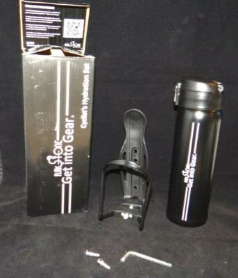 Bike Bottles Holder & Insulated Water Bottle 16oz Hot Cold Thermos Hydration Set - Image 1 of 4