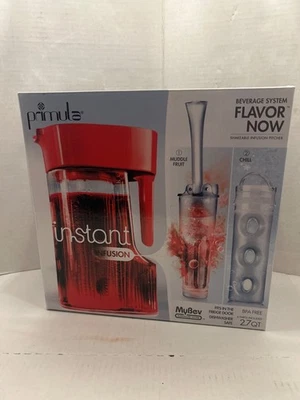 New Primula Flavor Now MyBev 2.7 Quart Pitcher Instant Shakeable Infuser Red - Image 1 of 4